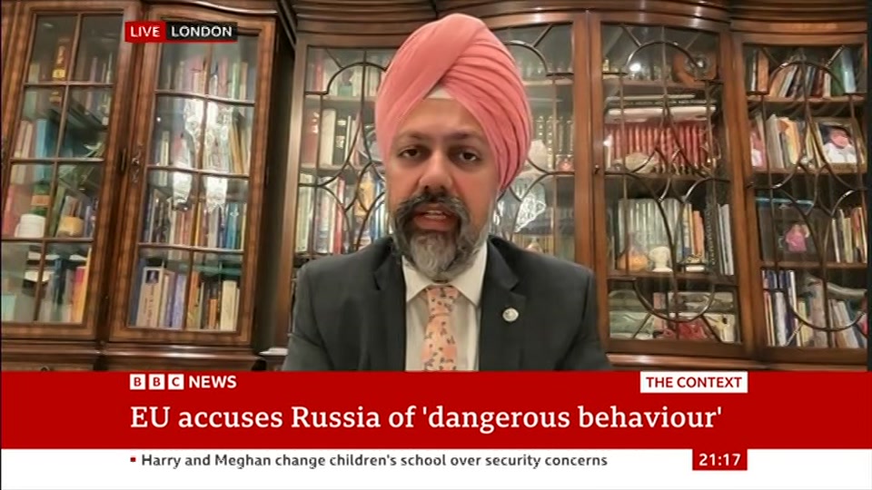 Broadcast still at 17m 30s. BBC News, The Context, 15 September 2026.