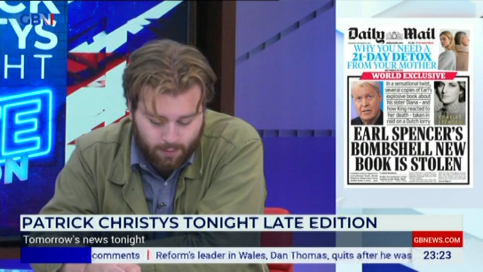 Still from GB News at 23:30