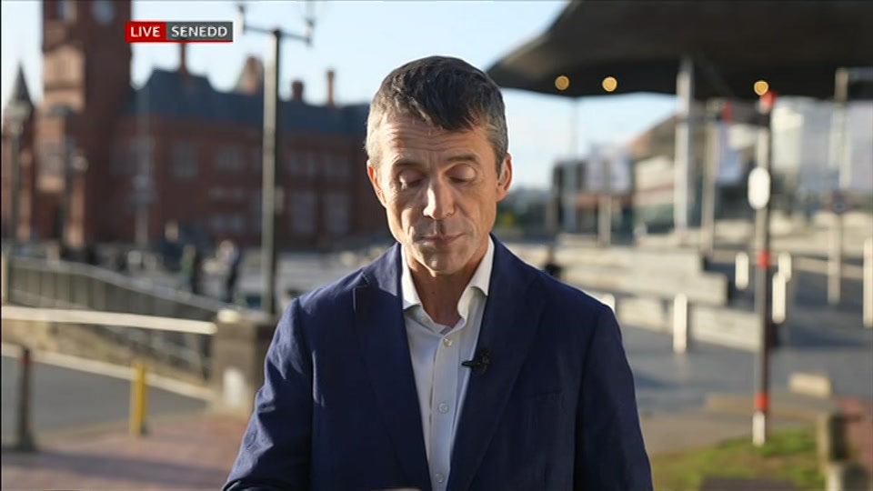 Broadcast still at 10m. BBC One, BBC News, 15 September 2026.