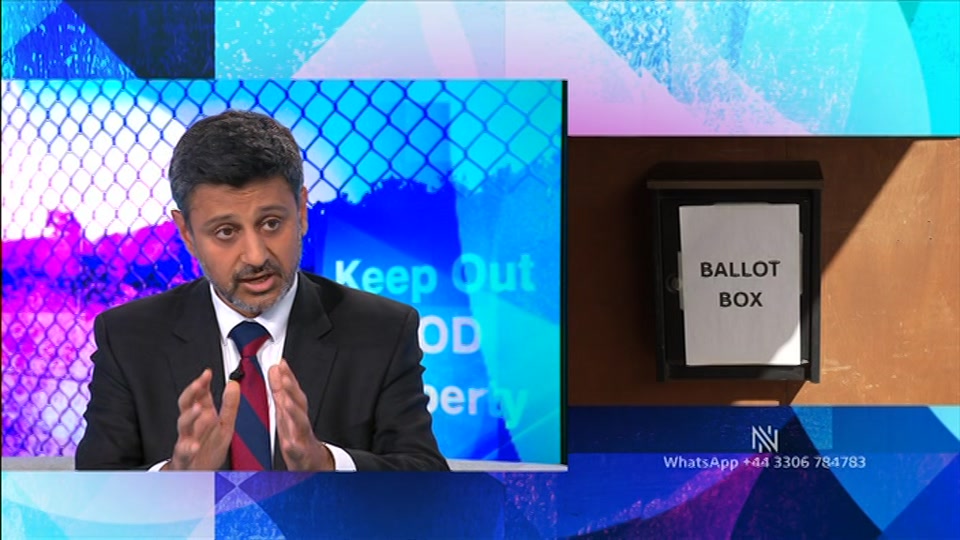 Broadcast still at 12m. BBC Two, Newsnight, followed by Weather, 15 September 2026.