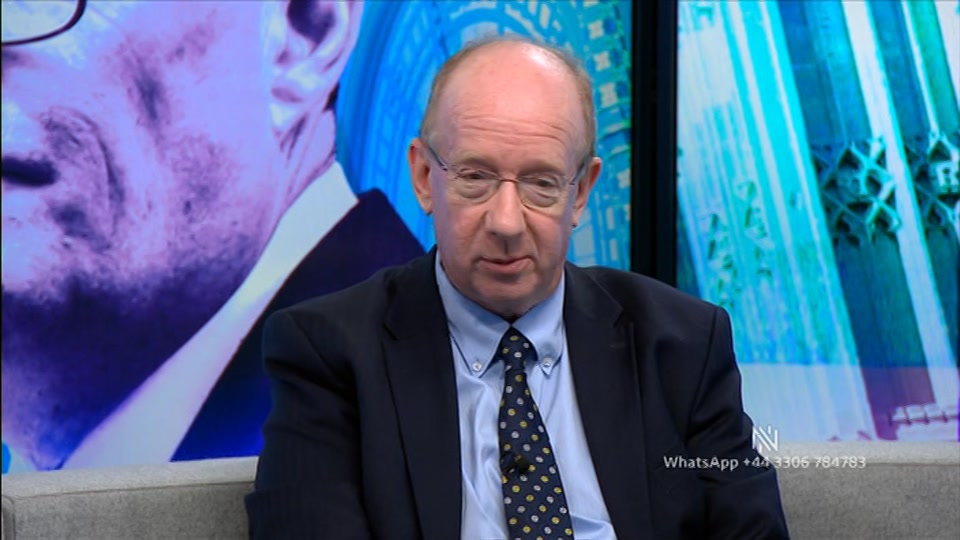 Broadcast still at 8m 30s. BBC Two, Newsnight, followed by Weather, 16 September 2026.