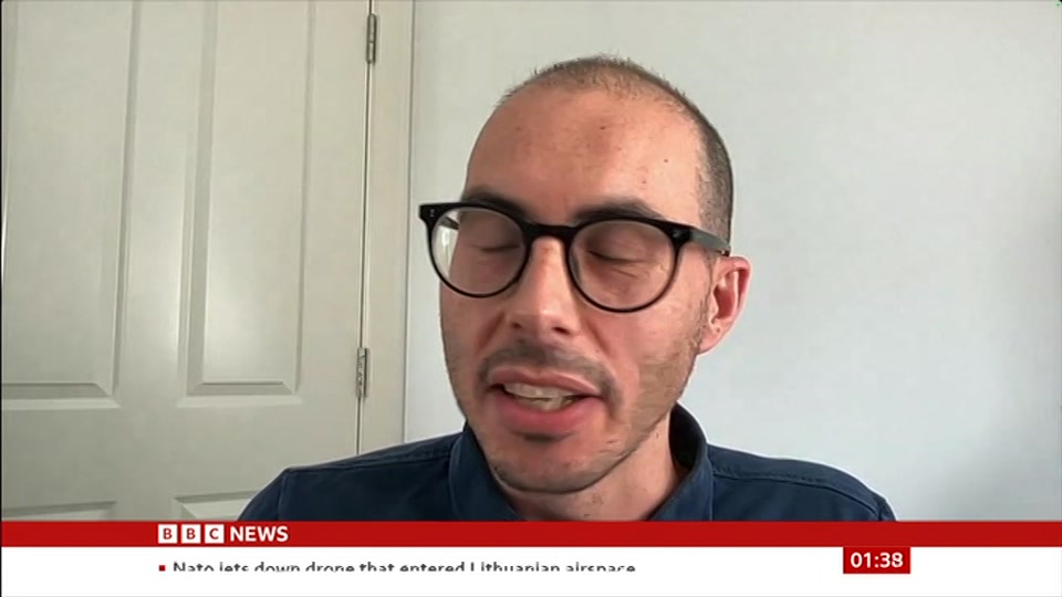 Still from BBC News at 8:00