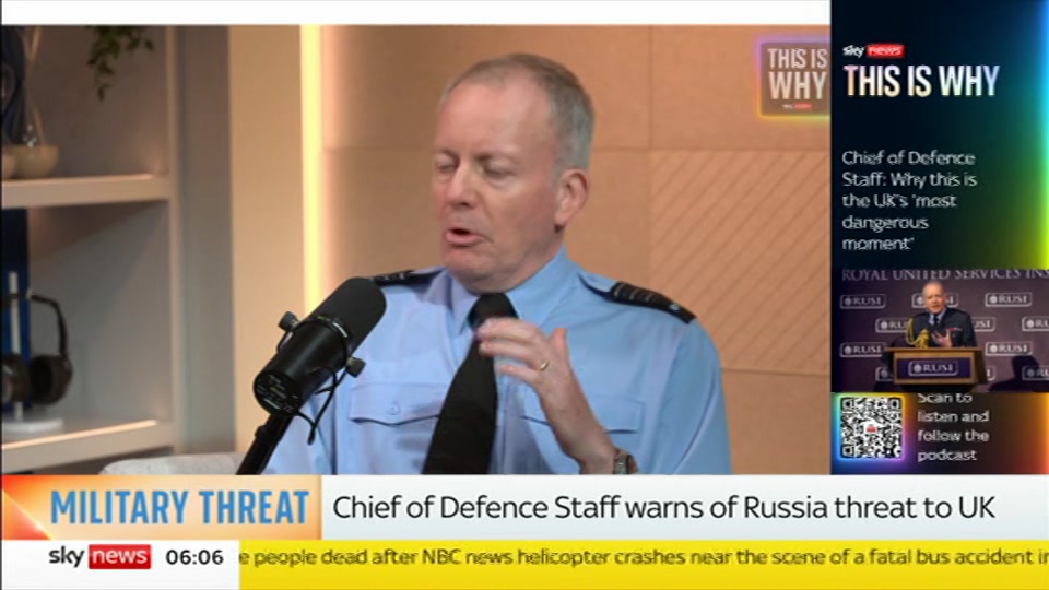Broadcast still at 6m 30s. Sky News, Mornings, 16 September 2026.