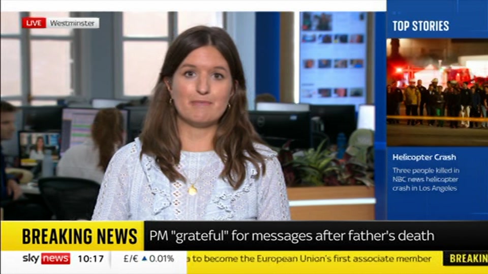 Broadcast still at 17m 30s. Sky News, Sky News Today with Gareth Barlow, 16 September 2026.
