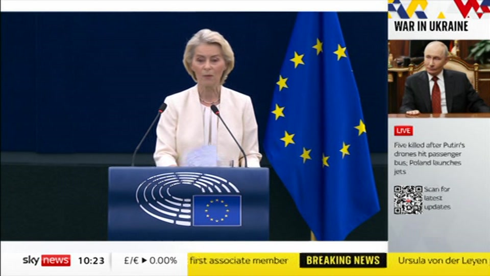 Still from Sky News at 23:30