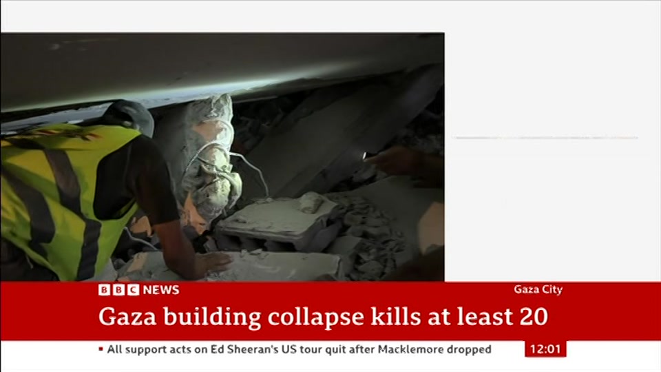 Still from BBC News at 1:00