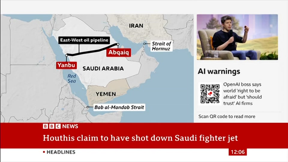 Still from BBC News at 6:00