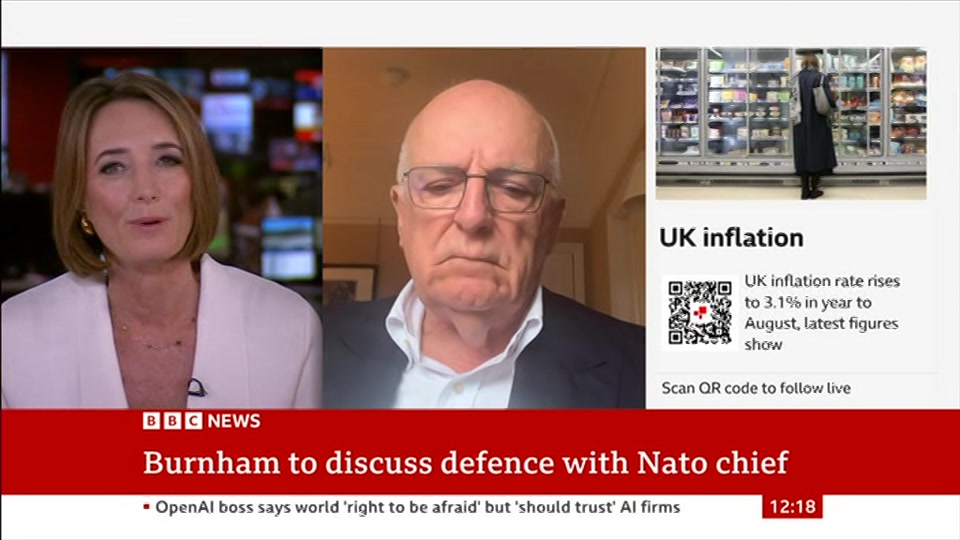 Broadcast still at 18m 30s. BBC News, BBC News Now, 16 September 2026.