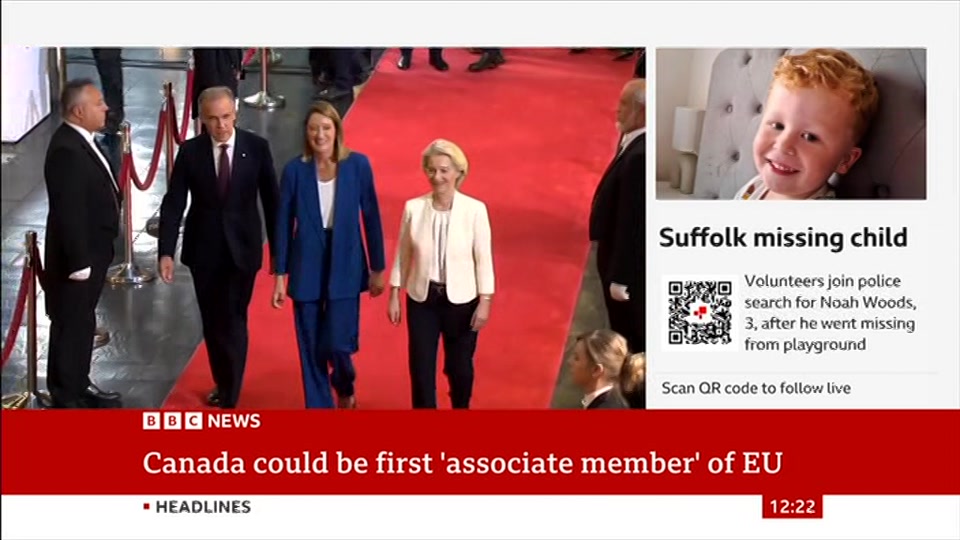 Still from BBC News at 22:00