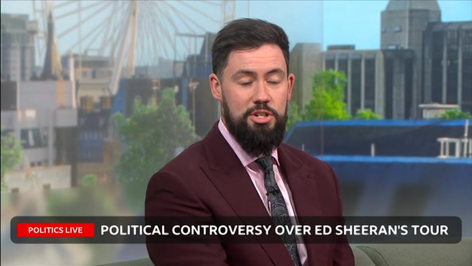 Broadcast still at 42m. BBC Two, Politics Live, 16 September 2026.