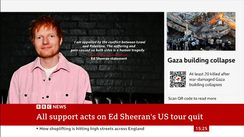 Broadcast still at 25m. BBC News, Verified Live, 16 September 2026.