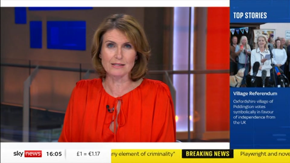 Still from Sky News at 5:30