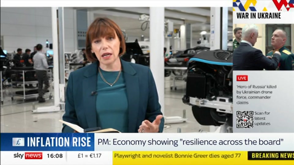 Broadcast still at 8m. Sky News, Sky News Today with Jayne Secker, 16 September 2026.