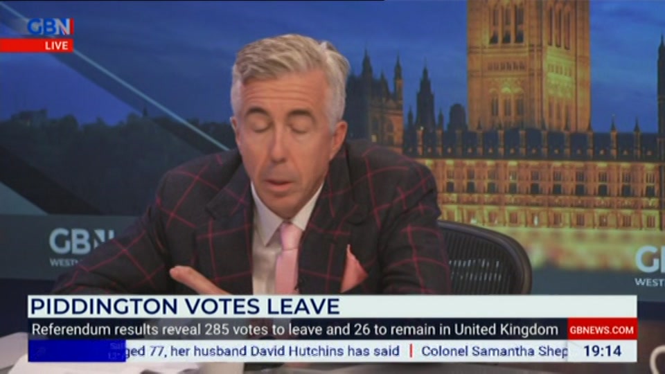 Broadcast still at 14m. GB News, New: GBN Tonight, 16 September 2026.