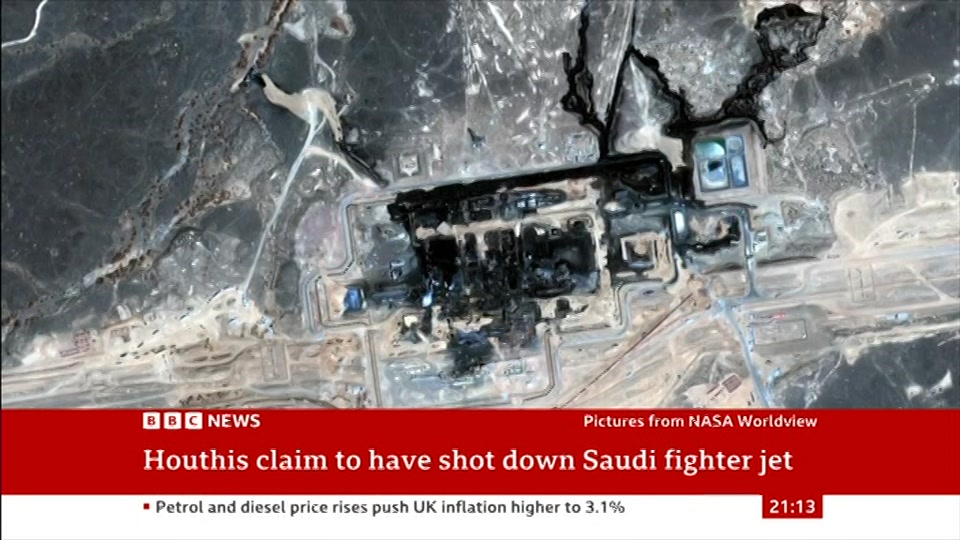 Still from BBC News at 13:00