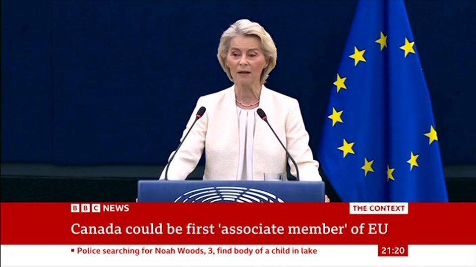 Still from BBC News at 20:00