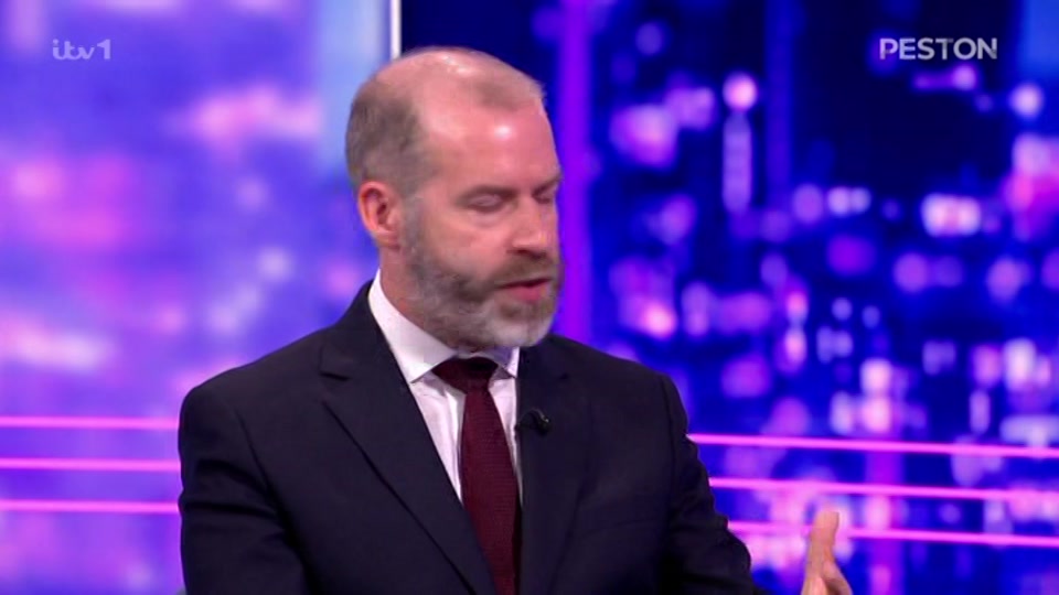 Broadcast still at 12m 30s. ITV, New: Peston, 16 September 2026.