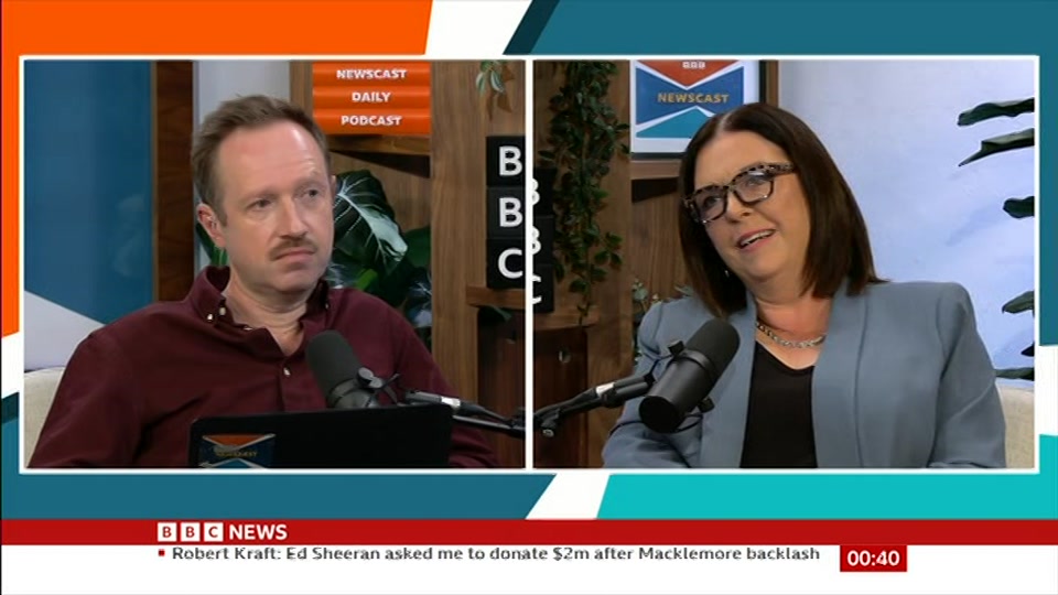 Broadcast still at 10m. BBC News, Newscast, 17 September 2026.