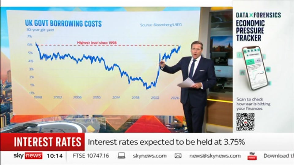 Still from Sky News at 14:00