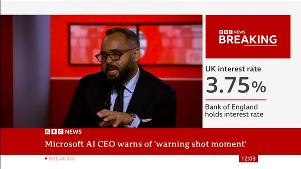 Still from BBC News at 3:00