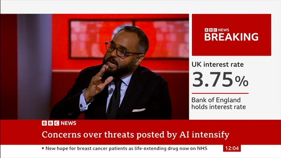 Broadcast still at 4m. BBC News, BBC News Now, 17 September 2026.