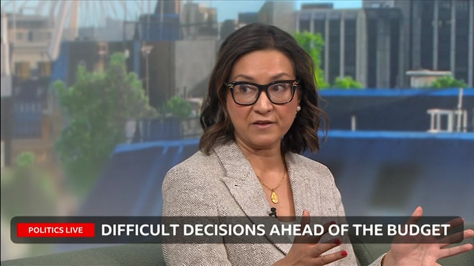 Broadcast still at 9m. BBC Two, Politics Live, 17 September 2026.
