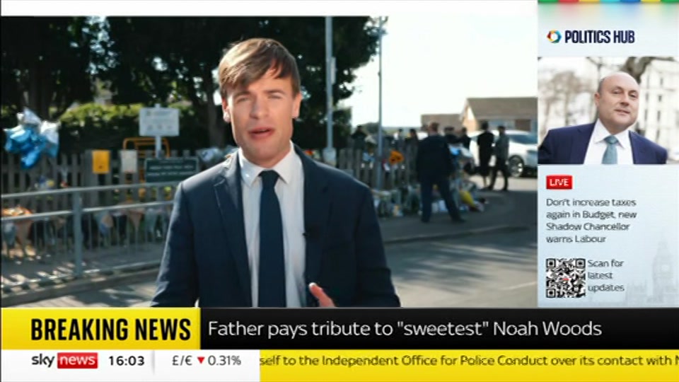 Broadcast still at 3m. Sky News, Sky News Today with Jayne Secker, 17 September 2026.