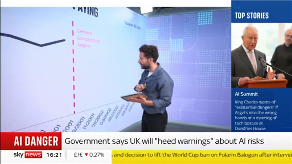 Broadcast still at 21m 30s. Sky News, Sky News Today with Jayne Secker, 17 September 2026.