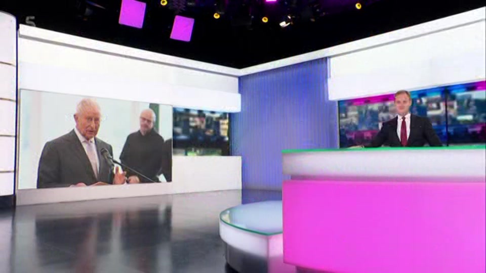 Broadcast still at 21m 30s. Channel 5, 5 News with Dan Walker, 17 September 2026.