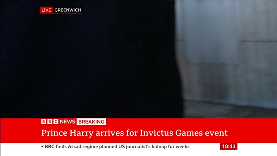 Still from BBC News at 13:30
