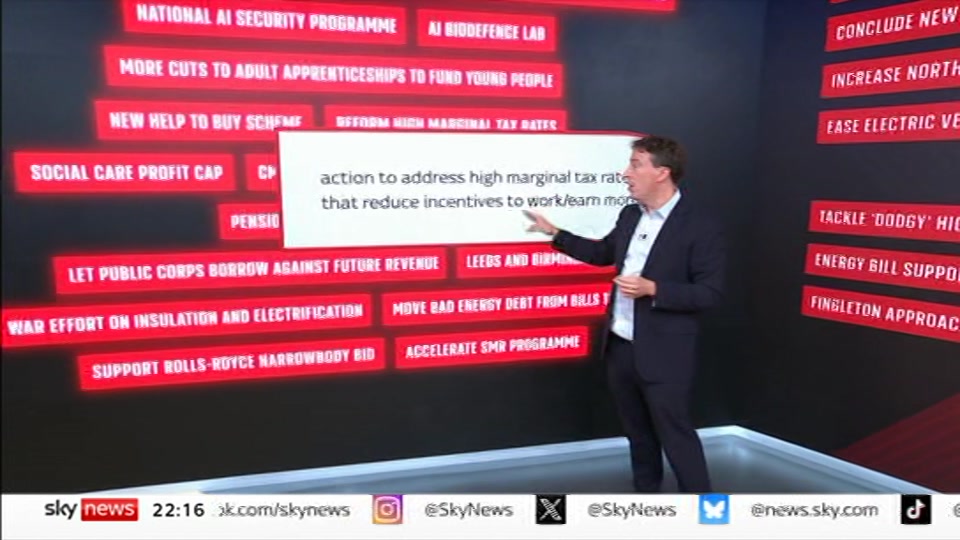 Broadcast still at 16m. Sky News, The Wrap With Anna Botting, 17 September 2026.