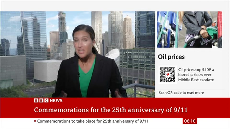 Broadcast still at 10m 30s. BBC News, 11 September 2026.