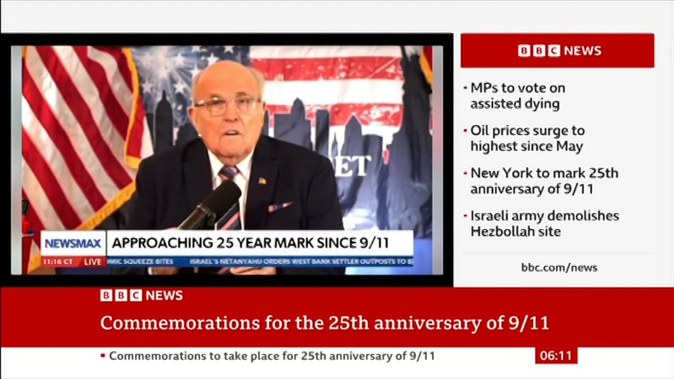 Still from BBC News at 11:00