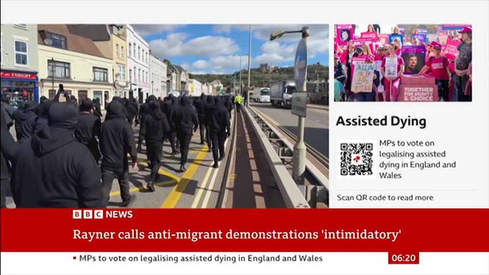 Still from BBC News at 20:00