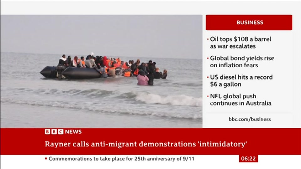 Still from BBC News at 22:00