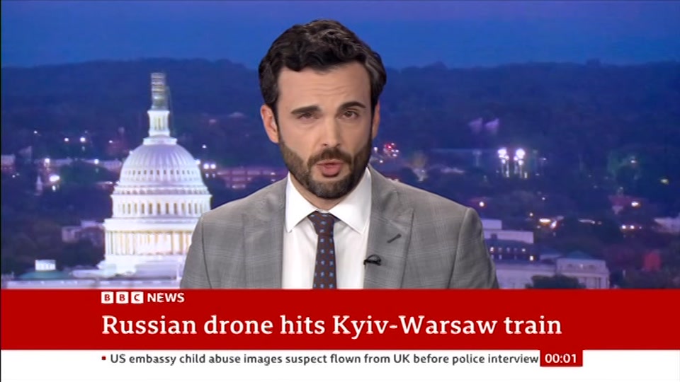 Still from BBC News at 1:00