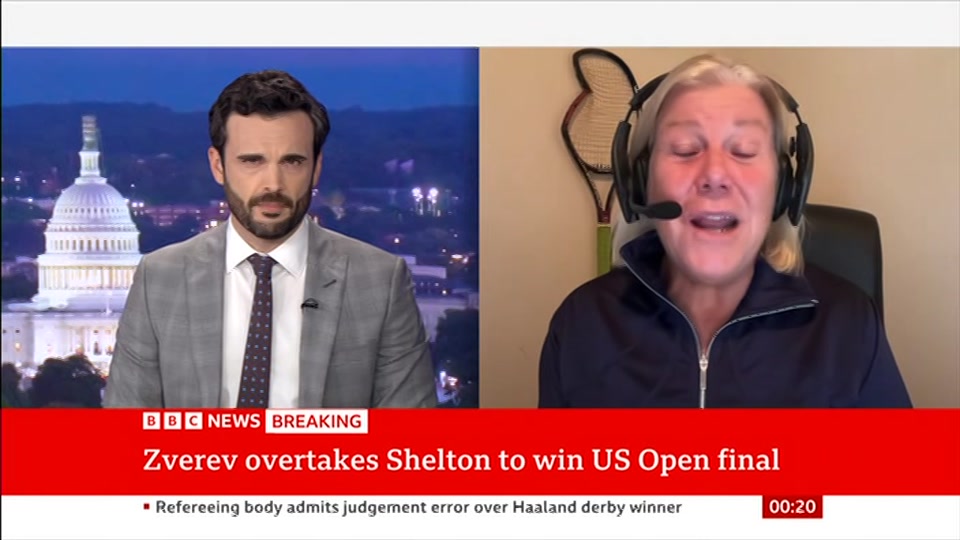 Broadcast still at 20m. BBC News, 13 September 2026.