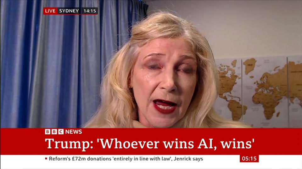 Broadcast still at 15m 30s. BBC News, 14 September 2026.