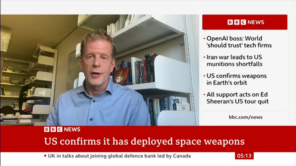 Still from BBC News at 13:30