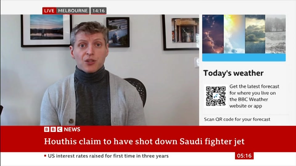 Still from BBC News at 16:00