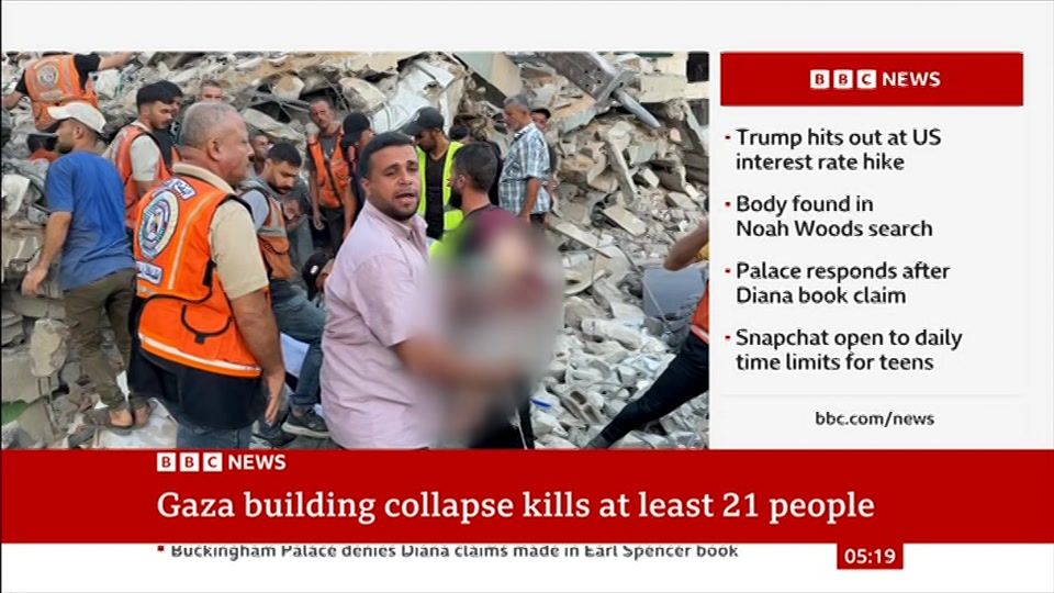 Broadcast still at 19m 30s. BBC News, 17 September 2026.