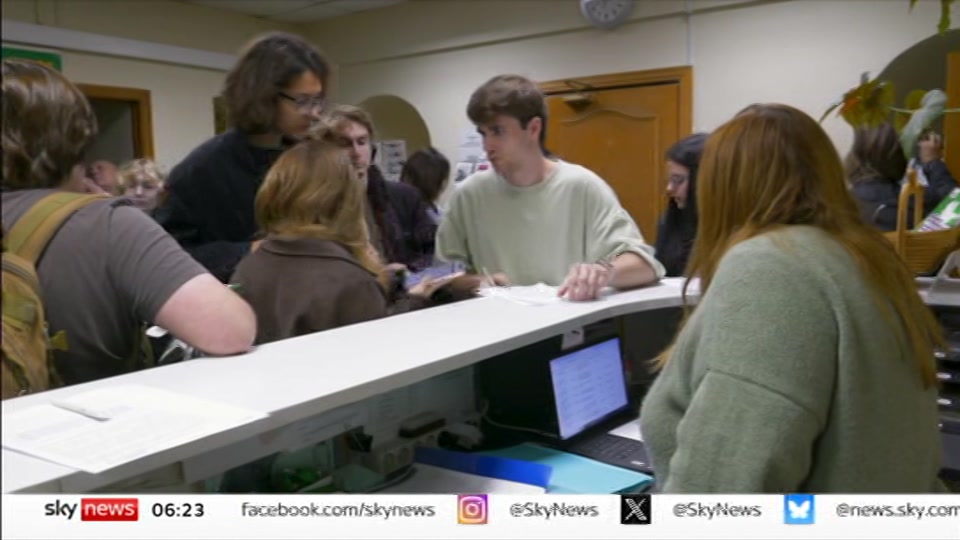 Still from Sky News at 23:00