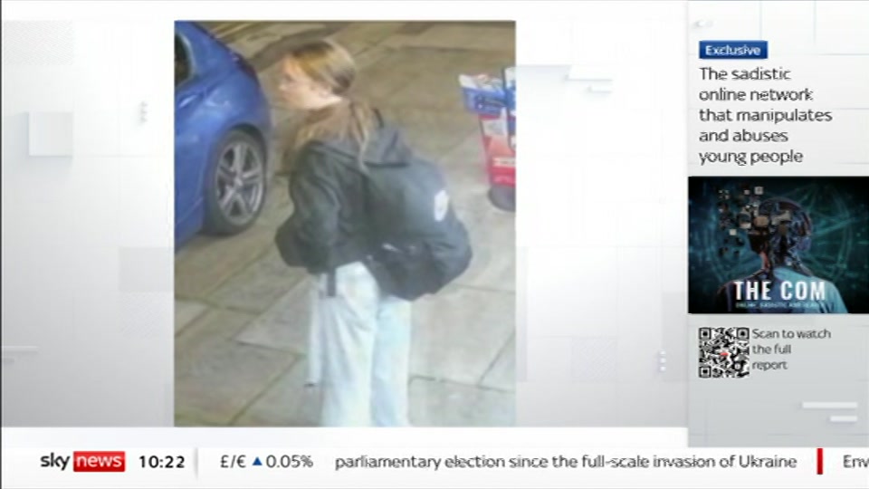 Still from Sky News at 22:00