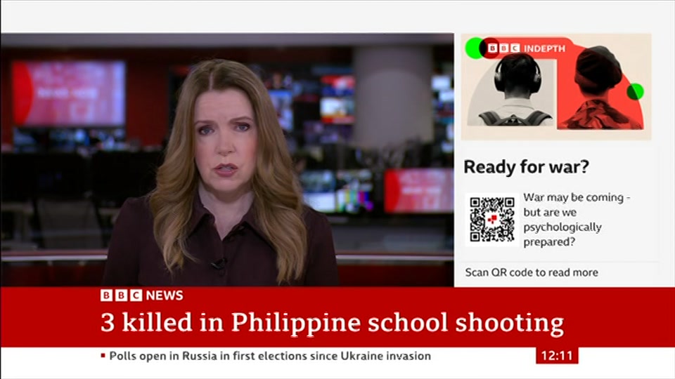 Still from BBC News at 11:00
