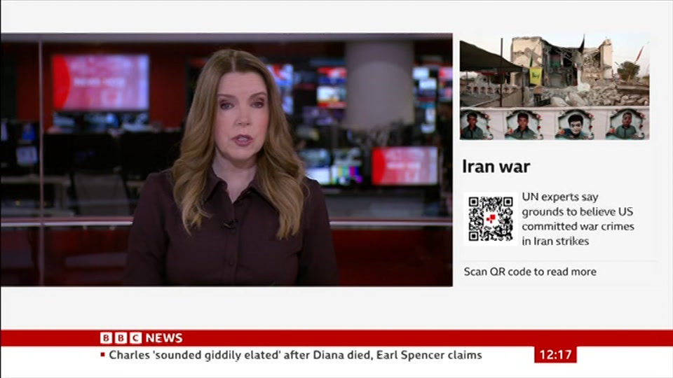 Still from BBC News at 17:00