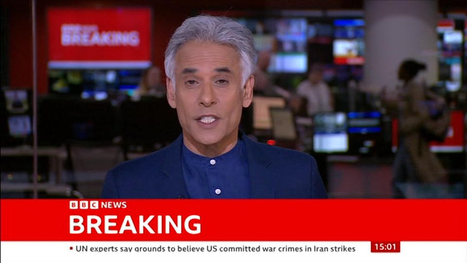 Still from BBC News at 1:00