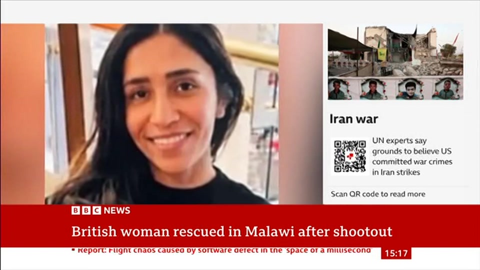Still from BBC News at 17:30