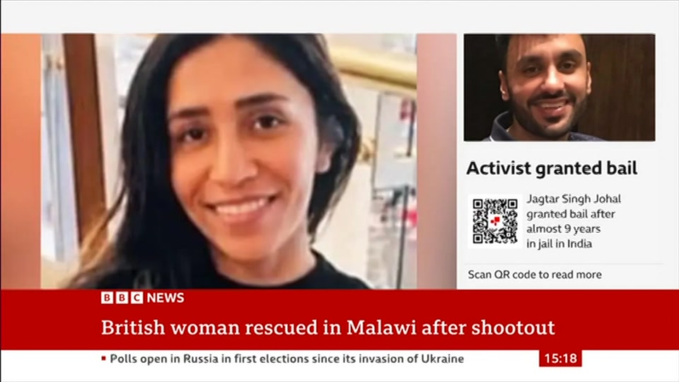 Still from BBC News at 18:30