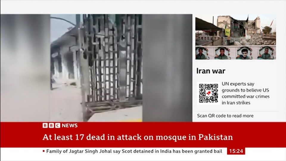Broadcast still at 24m. BBC News, Verified Live, 18 September 2026.