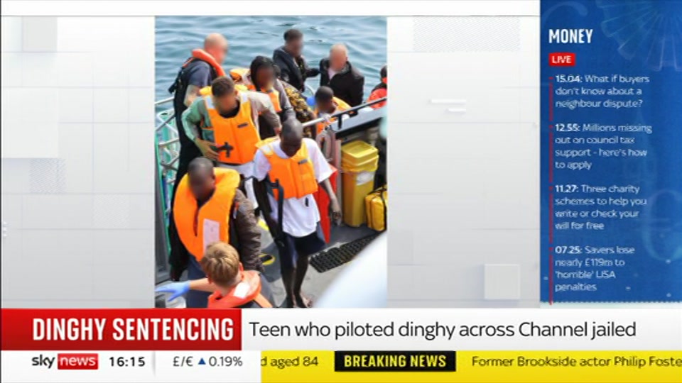 Broadcast still at 15m. Sky News, Sky News Today, 18 September 2026.